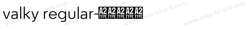 valky regular字体转换